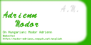 adrienn modor business card